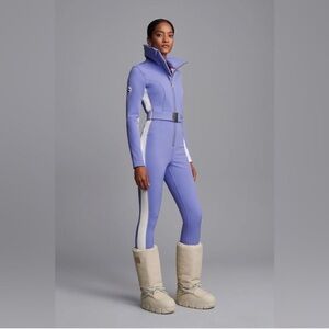 Elegant Purple Jumpsuit with Belt